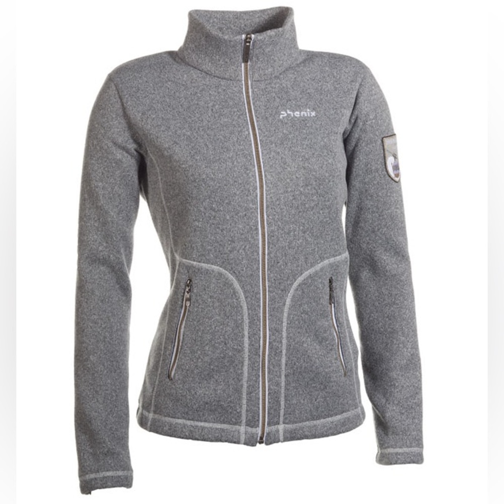 Phenix Orchid Middle Jacket zip up ski layer in Gray - Size Small
